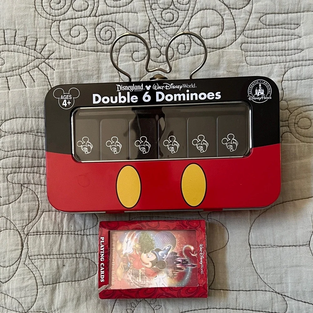 Disney game lot Dominos and playing cards Mickey Mouse - Picture 1 of 7